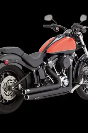 Vance & Hines 18-22 Harley Davidson Softail/ Bigshots Staggered PCX Full System Exhaust - Black Warranty Included