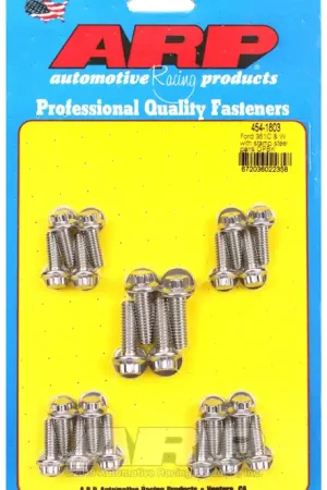 Crafted ARP Ford SS 12pt 351C and W Oil Pan Bolt Kit - High-Strength Fasteners for Performance Engines