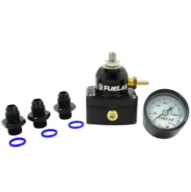 Special Offer Fuelab 535 EFI Adjustable Mini FPR 25-90 PSI (2) -6AN In (1) -6AN Return (3) -6AN ORB w/Guage Kit