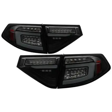 Spyder 08-14 Subara Impreza WRX Hatchback LED Tail Lights Seq Signal Blk Smoke ALT-YD-SI085D-SEQ-BSM Free Delivery