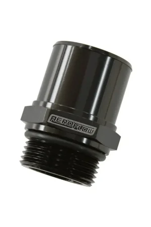 Aeroflow -16ORB To 1.375" / 35mm Barb Adapter - 55mm OAL - Black Time-Limited