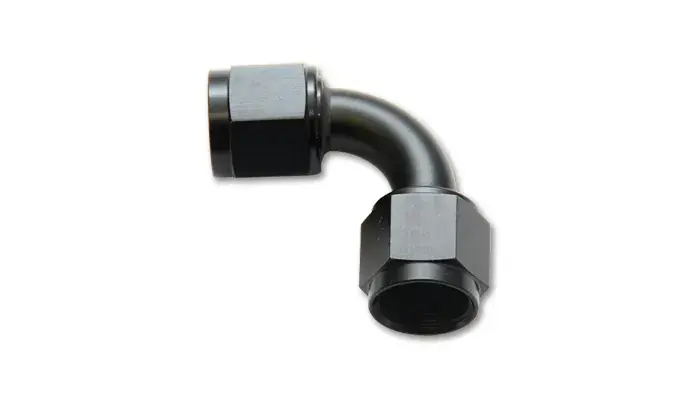 Sale Vibrant Performance -16AN Female 90 Degree Union Adapter (AN to AN) - Anodized Black Only