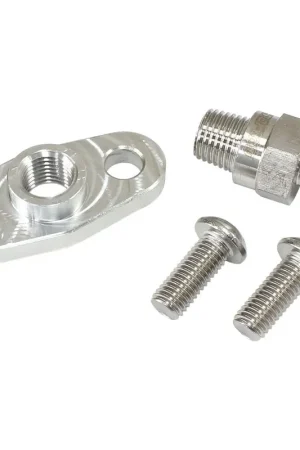 Free Shipping Aeroflow 38mm Turbo Oil Feed Plate to suit Boosted Turbos - 1/4" NPT Port