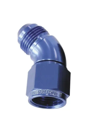 Bargain Aeroflow 45 Deg Full Flow Female to Male Flare Swivel -6AN - Black