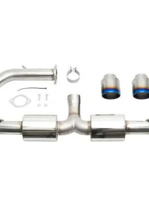 Trusted Brand Injen Injen 19-22 Hyundai Veloster N L4 2.0L Turbo Performance SS Axle Back Exhaust System - Burnt Ti Tips