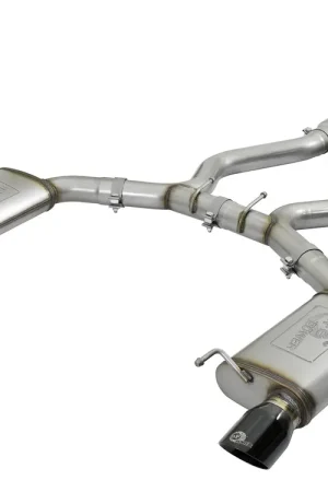 aFe MACH Force-Xp 3" Sport Toned Cat-Back Exhaust System (Mustang GT 15-17) Black Tips Must Have