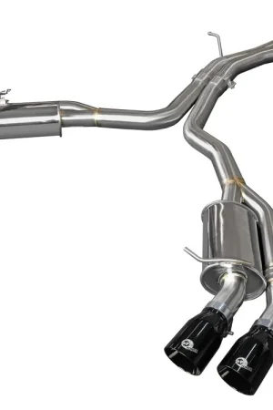 aFe MACH Force-Xp 3" to 2-1/2" 304 Stainless Steel Axle-Back Exhaust System (Audi RS5 2018+) Black Tips Cheap