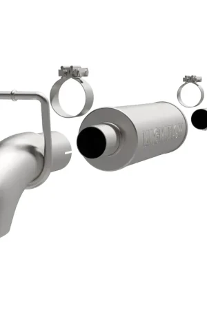 Magnaflow MagnaFlow 12-14 Jeep Wrangler JK Unltd V6 3.6L 2D Turn Down Front of Rear Tire SS C/B Perf Exhaust Latest