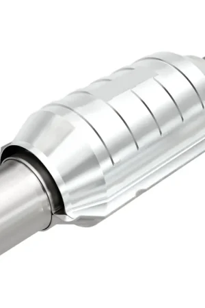 Express Delivery Magnaflow MagnaFlow Conv Univ 2.25in Inlet/Outlet Center/Center Round 9in Body L x 5.125in W x 13in Overall L