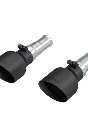 Deal MBRP MBRP 19-24 Ram 1500 5.7L Hemi 3in Inlet 5in OD Dual Wall Angle Cut T304 BLK Tips - Pairs