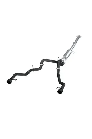 Original MBRP MBRP 22-23 Ford F150 T304 5in OD Black Tip Dual Rear Exit 3in Black Coated Cat Back Exhaust