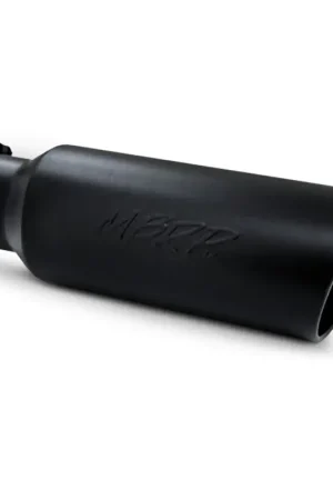 MBRP MBRP Universal Tip 6in OD Rolled End 4in Inlet 18in L Black Coated Exhaust Tip Exclusive