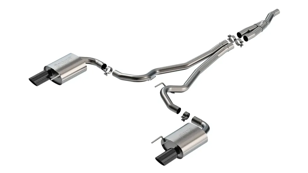 Markdown Borla Exhaust MUSTANG ECOBOOST 2024 2.3L 4 CYL AT RWD 2DR 2.50 S-TYPE S Black Chrome Catback Exhaust
