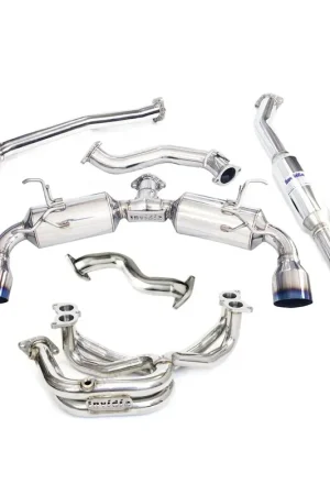 Budget Invidia N2 70mm Engine Back Exhaust w/Equal Headers (BRZ 12-21/86 12-24) - 6MT