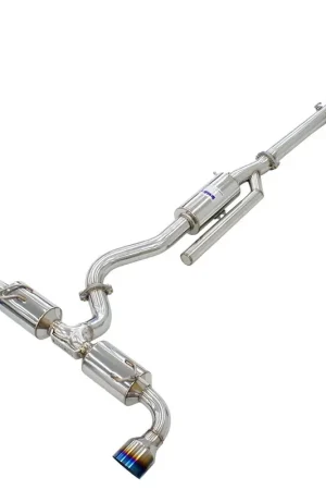 Same Day Shipping Invidia N2 O2 Back Exhaust w/Catless Front Pipe, Ti Tips (GR Yaris 20-21+)