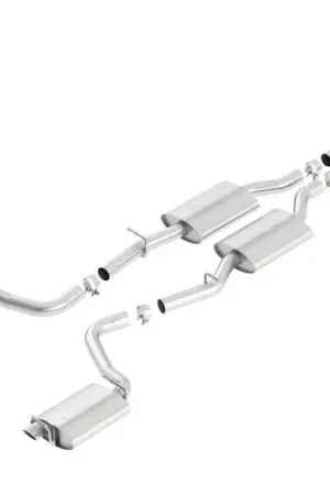 Borla Exhaust No Tip Use Factory Valence Single Split Rear Exit S-Type Exhaust (Charger 15-18/300 15-23) Professional Grade