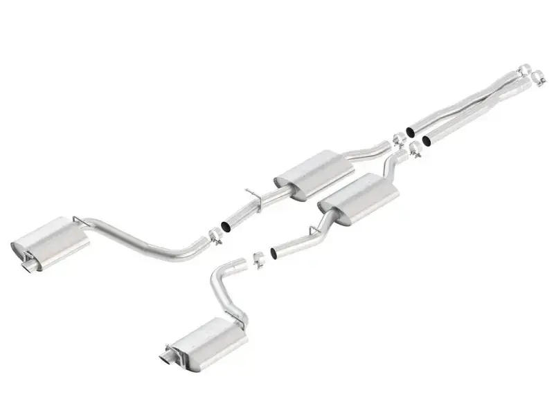 Borla Exhaust No Tip Use Factory Valence Single Split Rear Exit S-Type Exhaust (Charger 15-18/300 15-23) Professional Grade