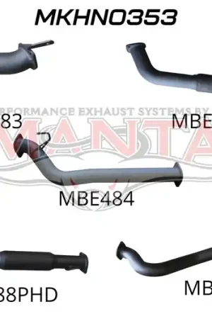 Manta Performance Non CR without Cat & with Hotdog (Rodeo RA 03-08) Brand New