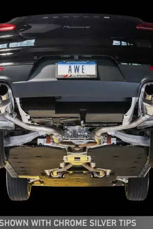 Seasonal Sale AWE Tuning Panamera 2/4 Touring Edition Exhaust (2014+) - w/Chrome Silver Tips