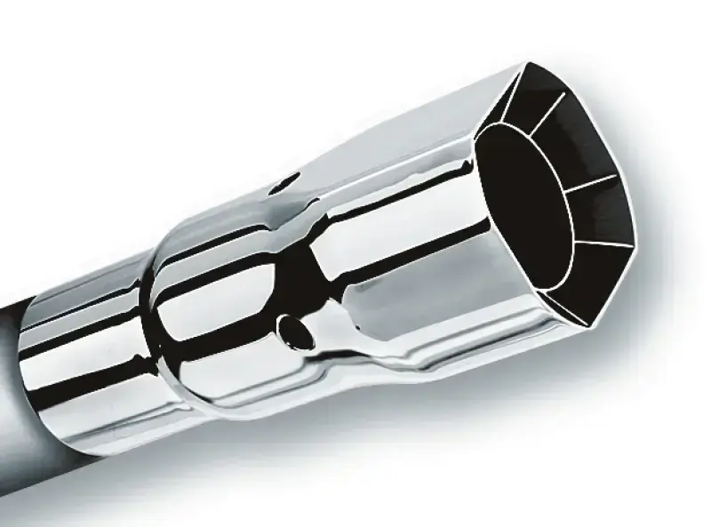 Must Have Borla Exhaust Polished Tip Single Square Intercooled - Inlet 2 1/4in. Outlet 2 1/2 x 2 3/4in