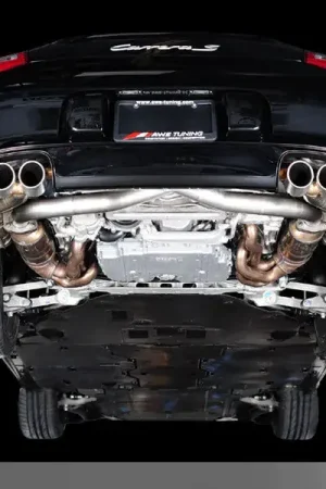 AWE Tuning Porsche 997.2 Performance Cross Over Pipes High Quality