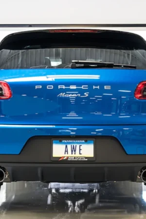 New Release AWE Tuning Porsche Macan Touring Edition Exhaust System - Chrome Silver 102mm Tips