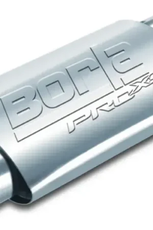 Buy Online Borla Exhaust Pro-XS 2in Tubing 14in x 4in x 9.5in Oval Offset/Offset Muffler