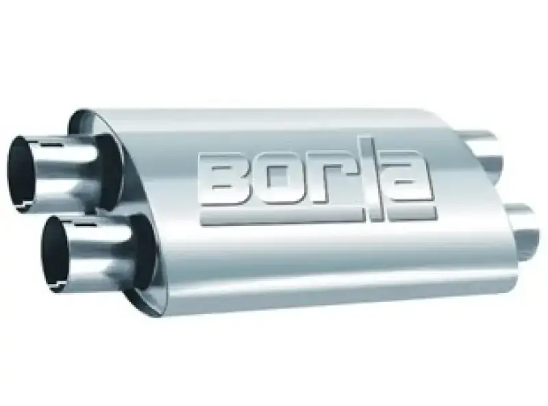 Original Borla Exhaust ProXS Muffler - Oval Dual/Dual Inlet/Outlet 2.5in Tubing 19inx4inx9.5in Case