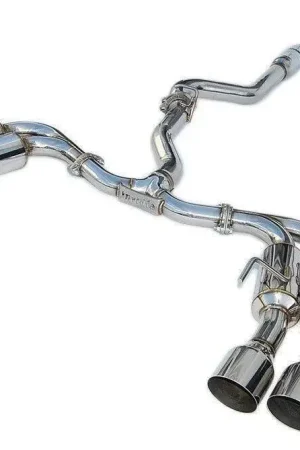 Genuine Invidia R400S Turbo Back Exhaust System with SS Tips (WRX 15-20)