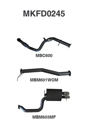 Get Yours Manta Performance Rear Cat Pipe Only Center & Dual Exit Muffler (Territory SZ 11-16)