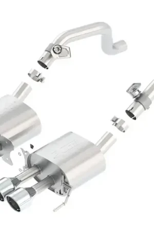 Borla Exhaust S Type Rear Section Exhaust Quad Rd RL IC Tips (Corvette 14-19) One Day Deal