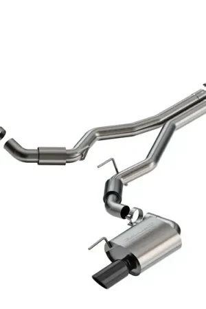 Borla Exhaust S-Type Cat-Back Exhaust System - Black Chrome (Mustang GT 24) Sale