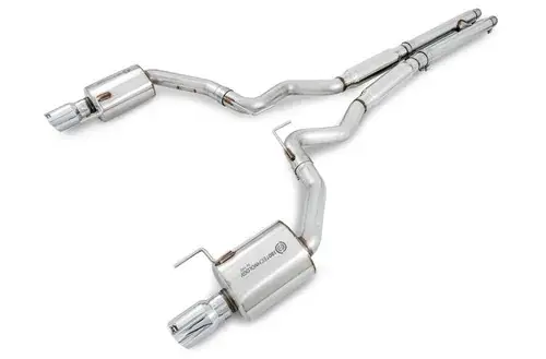 Next Day Delivery AWE Tuning S550 Mustang GT Cat-back Exhaust - Touring Edition (Chrome Silver Tips)