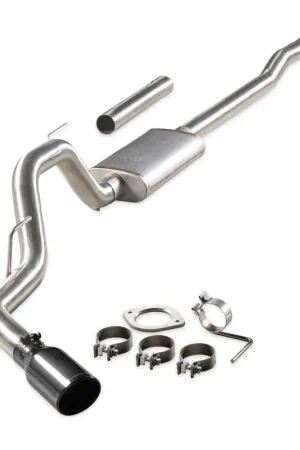 Luxury Flowmaster Signature Series Exhaust System Fits 2021-2024 Ford F-150 2.7, 3.5, 5.0-Liter, Signature Series Cat-Back, 304 Stainless Steel, single exit exhaust
