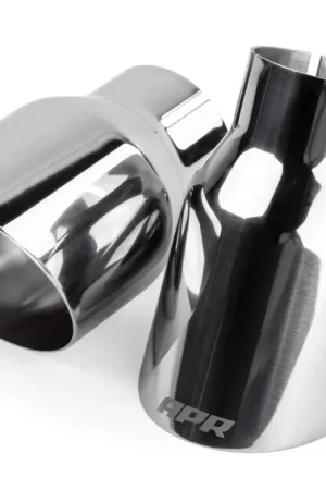 APR Single-Walled 3.5" Slash-Cut Tips Polished Silver - Set of 2 Fits Universally on Various Exhaust Systems Sale