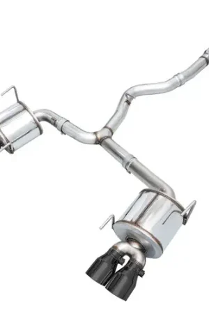 AWE Tuning Subaru STI VA / WRX GV / STI GV Sedan Touring Edition Exhaust - Diamond Black Tip (102mm) Original