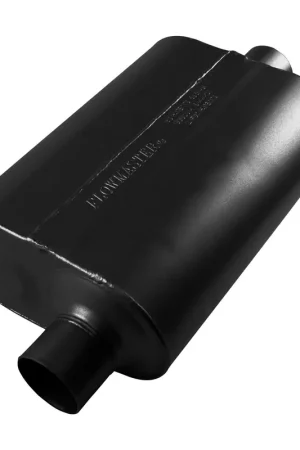 Flowmaster Super 40 Series Chambered Muffler Super 40® Stainless Steel - 2.50 Offset In / 2.50 Center Out - Aggressive Sound New Arrival