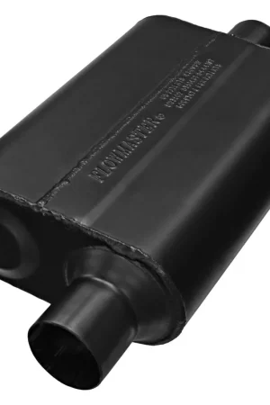Flowmaster Super 44 Series Chambered Muffler Super 44 - 2.25 Offset In / 2.25 Center Out - Aggressive Sound Editor’s Pick