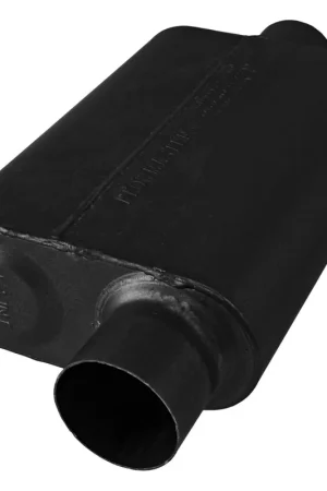 Flowmaster Super 44 Series Chambered Muffler Super 44 Series Stainless Steel - 3.00 Offset In / 3.00 Center Out - Aggressive Sound Buy Online
