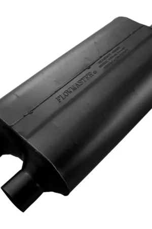 Flowmaster Super 50 Series Chambered Muffler Super 50 Stainless Steel - 2.25 Dual In / 3.00 Center Out - Mild Sound Handmade