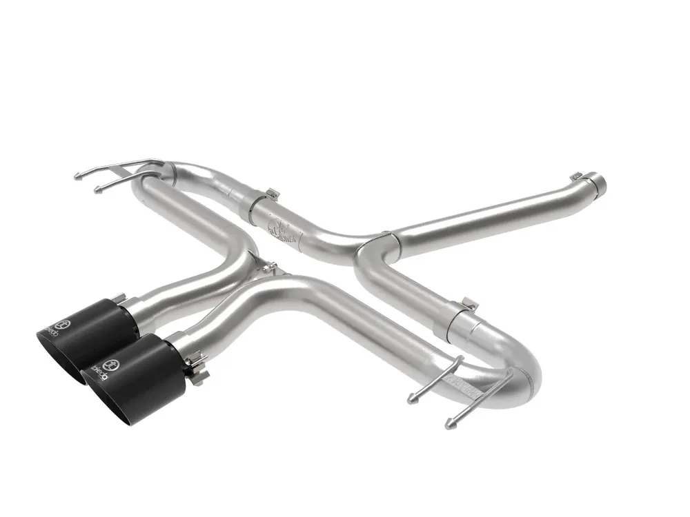 aFe Takeda 2-1/2" 304 Stainless Steel Axle-Back Exhaust System (Civic Hatchback L4 2017+) Black Tips Popular