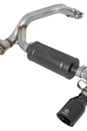 aFe Takeda 3" 304 Stainless Steel Axle-Back Exhaust System (Focus RS EcoBoost 2018+) Black Tips Free Delivery