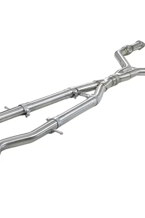 aFe Takeda Y-Pipe 2-1/2" to 3" 304 Stainless Steel Exhaust System (Infiniti Q50/Q60 2014+) Super Sale