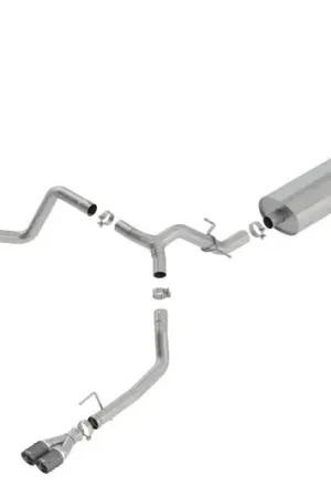 Viral Borla Exhaust Touring Cat-Back w/Quad CF Round Tips (Silverado 1500 19-24)