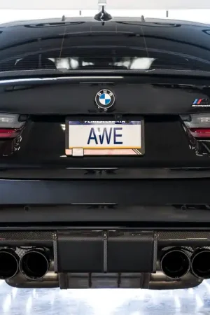 Buy Online AWE Tuning Track Edition Catback Exhaust for BMW G8X M3/M4 - Chrome Silver Tips