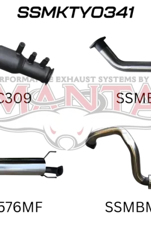 Manta Performance Turbo Back with Cat (Hilux GUN125R 15+) Save Now