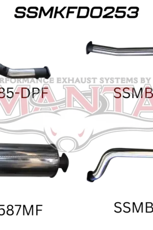 Order Now Manta Performance Turbo Back with Cat (Ranger PX2 15-18)