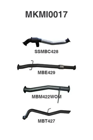 Budget Manta Performance Turbo Back with Cat - WOM (Triton MQ 15-18)