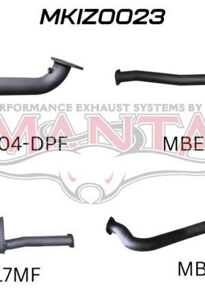 Bulk Order Manta Performance Turbo Back without Cat & with Muffler (D-Max 20+)