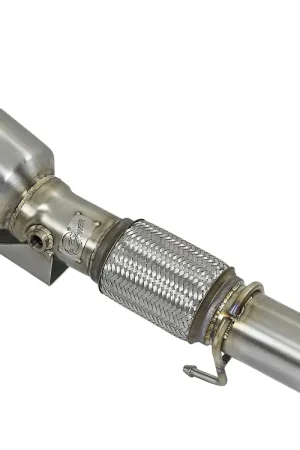 Express Delivery aFe Twisted Steel Down-Pipe - Street Series (Focus RS EcoBoost 16-18)